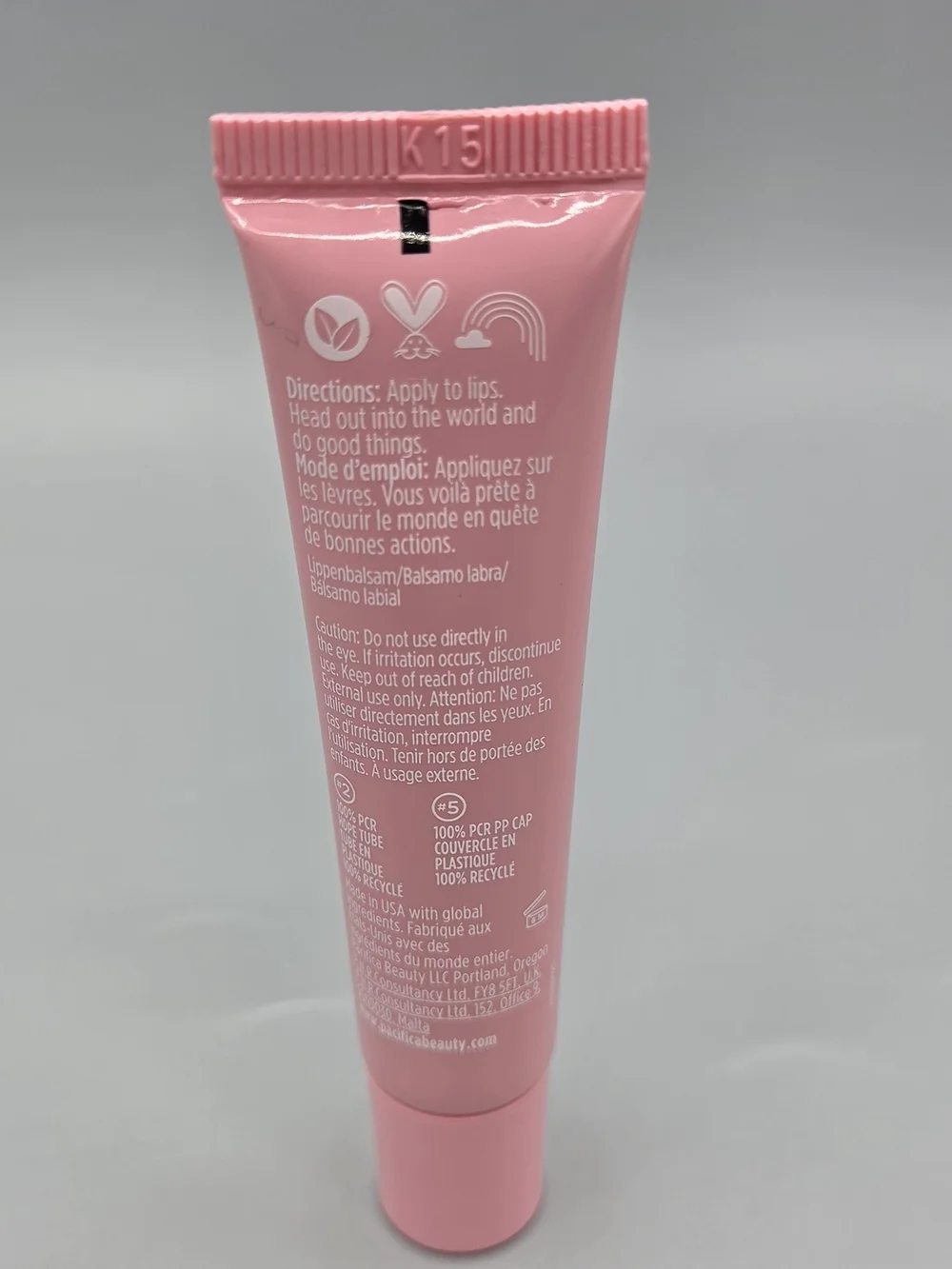 Pacifica Vegan Collagen Lip Balm Hydrating Cruelty Free